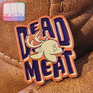 Pin de esmalte de carne muerta