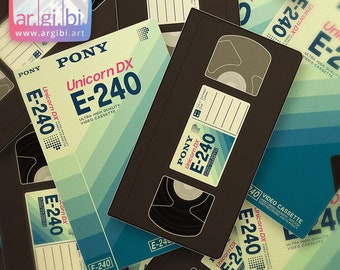Pony Sapphire VHS Vaporwave Vinyl Sticker - Laptop Stickers - Water Bottle Stickers - Car Decal
