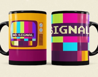 Brak sygnału - wzór testowy - kubek 15 uncji