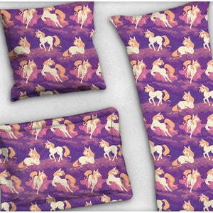 Unicorn Pillow Cover (throw pillow, body pillow, bed pillow)