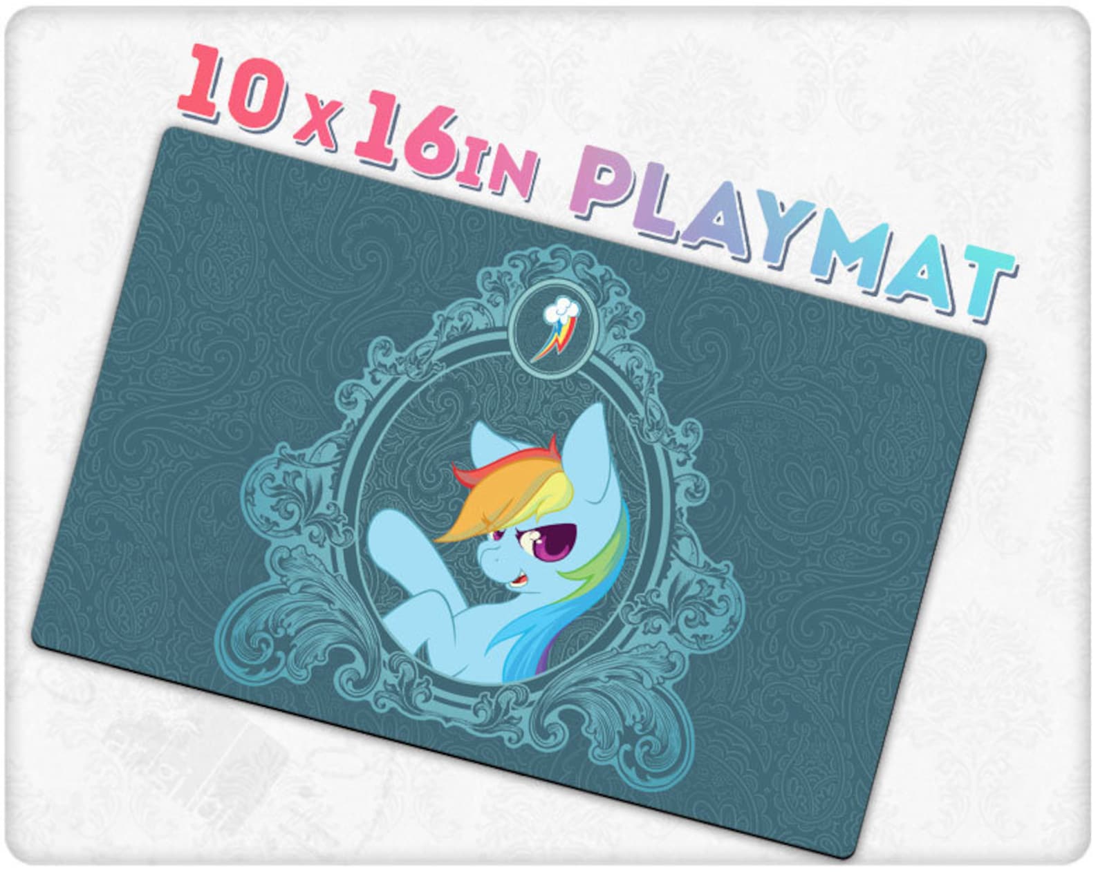 Rainbow Dash Mousepad Deskmat Playmat Etsy