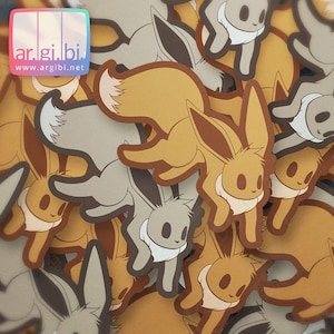 Eeveelutions Eevee Vinyl Sticker - Laptop Stickers - Water Bottle Stickers - Car Decal