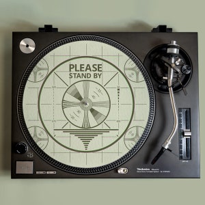 Please Stand By TV Test Pattern Record Player Slipmat