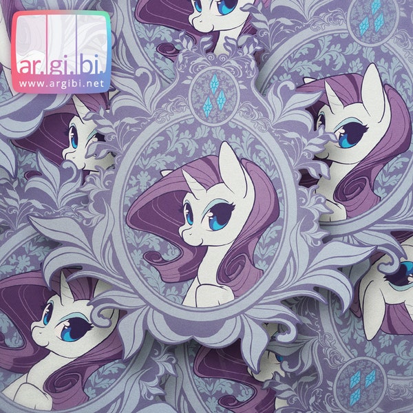 MLP Inspired Vintage Rarity Vinyl Sticker - Laptop Stickers - Water Bottle Stickers - Car Decal