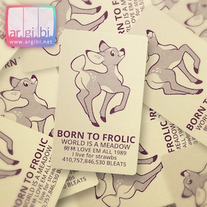 Born to Frolic Vinyl Sticker