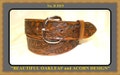 Handcrafted,  Hand Finished, Embossed Leather 