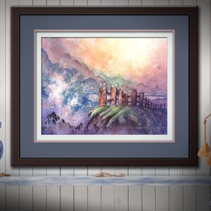 Möwe ART PRINTs, Wunderliche Möwe PRINT, Aquarell Möwe PRINT. Möwe Wanddeko. Möwe Gemälde. Möwe Wandkunst. Möwe Kunstwerk