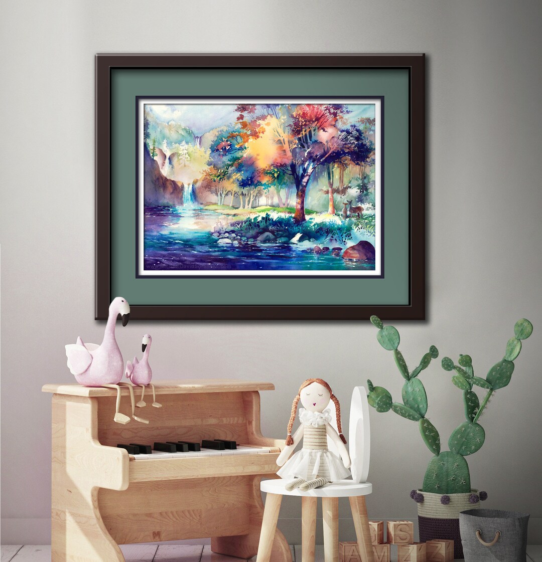 Colorful Art PRINTS, Kids Room Wall Art PRINT, Kids Art Room Wall Decor