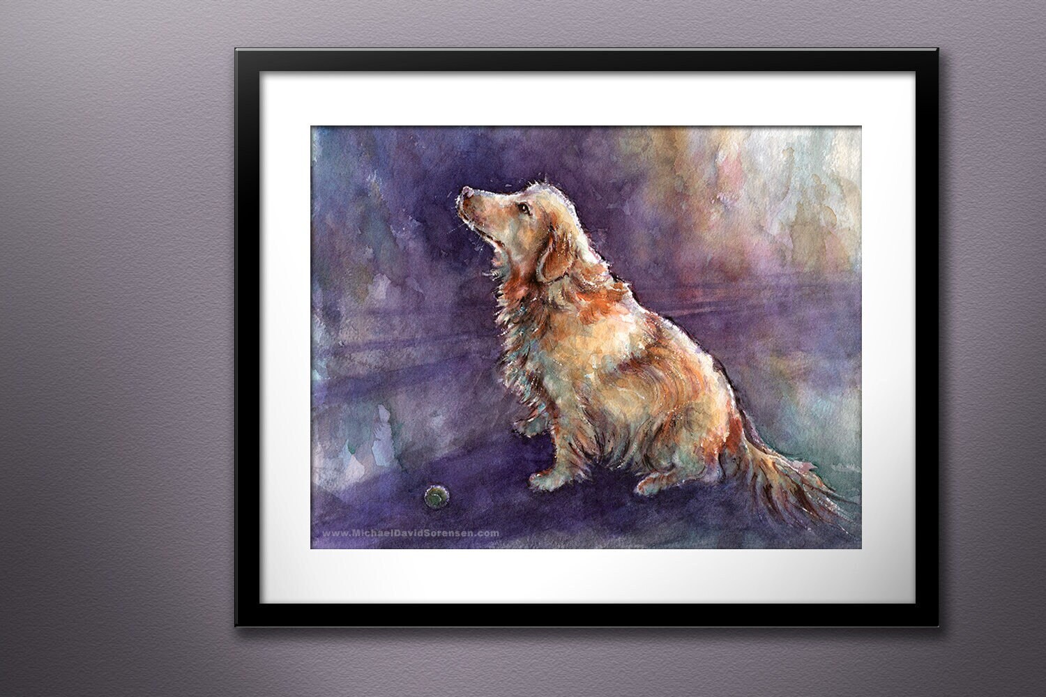 Golden Retriever Watercolor Giclee Print, Dog Art Wall Decor - Etsy
