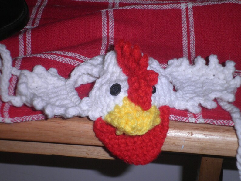 Crocheted Cat or Dog White Rooster/Chicken Hat for Family Etsy
