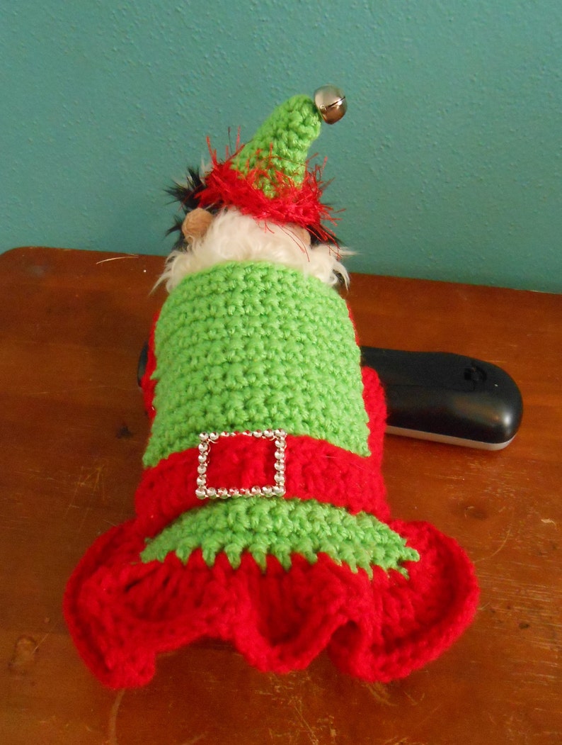 Xmas Guinea Pig Outfit Guinea Pig Sweater Guinea Pig Clothes Tiny Christmas Elf Dress Elf Costume for Guinea pig