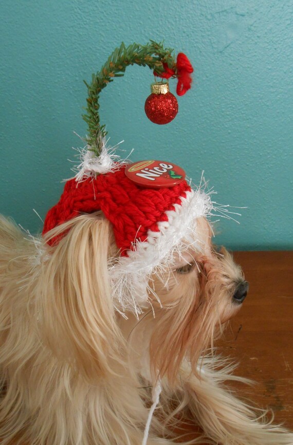 Weihnachten Katze Hat Urlaub Hund Hut Weihnachtsmützen Knopf Etsy