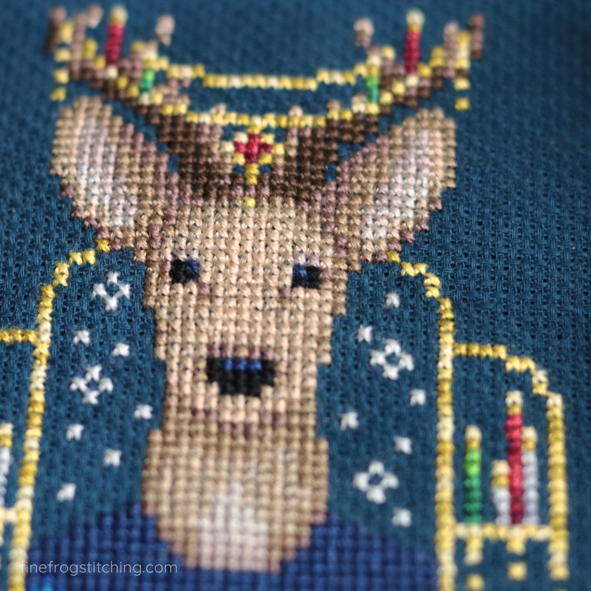 Reindeer Holiday Yule Winter Cross Stitch Pattern PDF Deer Christmas ...