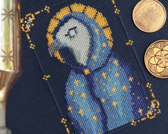 Prophet of the Stars - witchy tarot cross stitch pattern PDF