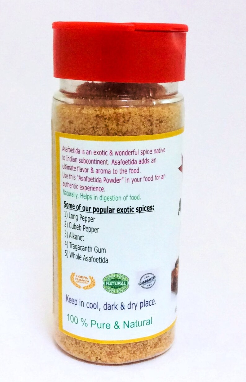 Organic ASAFOETIDA POWDER Hing Powder Ground Asafoetida Etsy