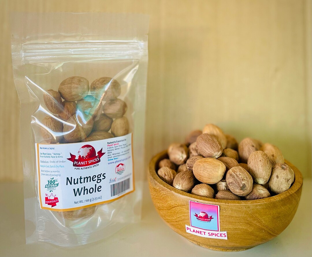 Nutmegs Spice Jaiphal Aromatic Indian Spices Etsy
