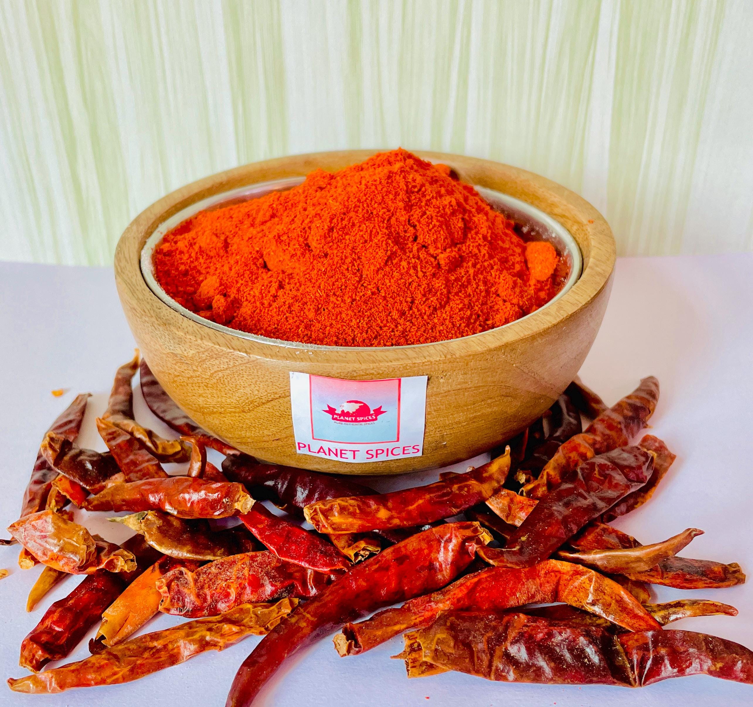 Red Chilli Powder - Ground Lal Mirch - Hot Indian Chilli - Etsy