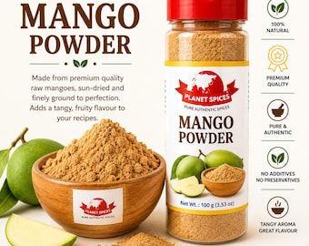 Mango Powder - Aamchur - Ground Tangy Green Mangoes