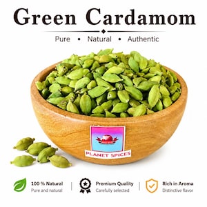 Green Cardamom - Elaichi - Elettaria cardamomum