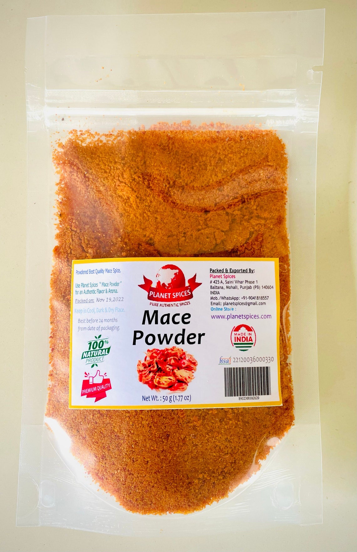 Pure MACE POWDER Ground Mace Javetri Spice Etsy