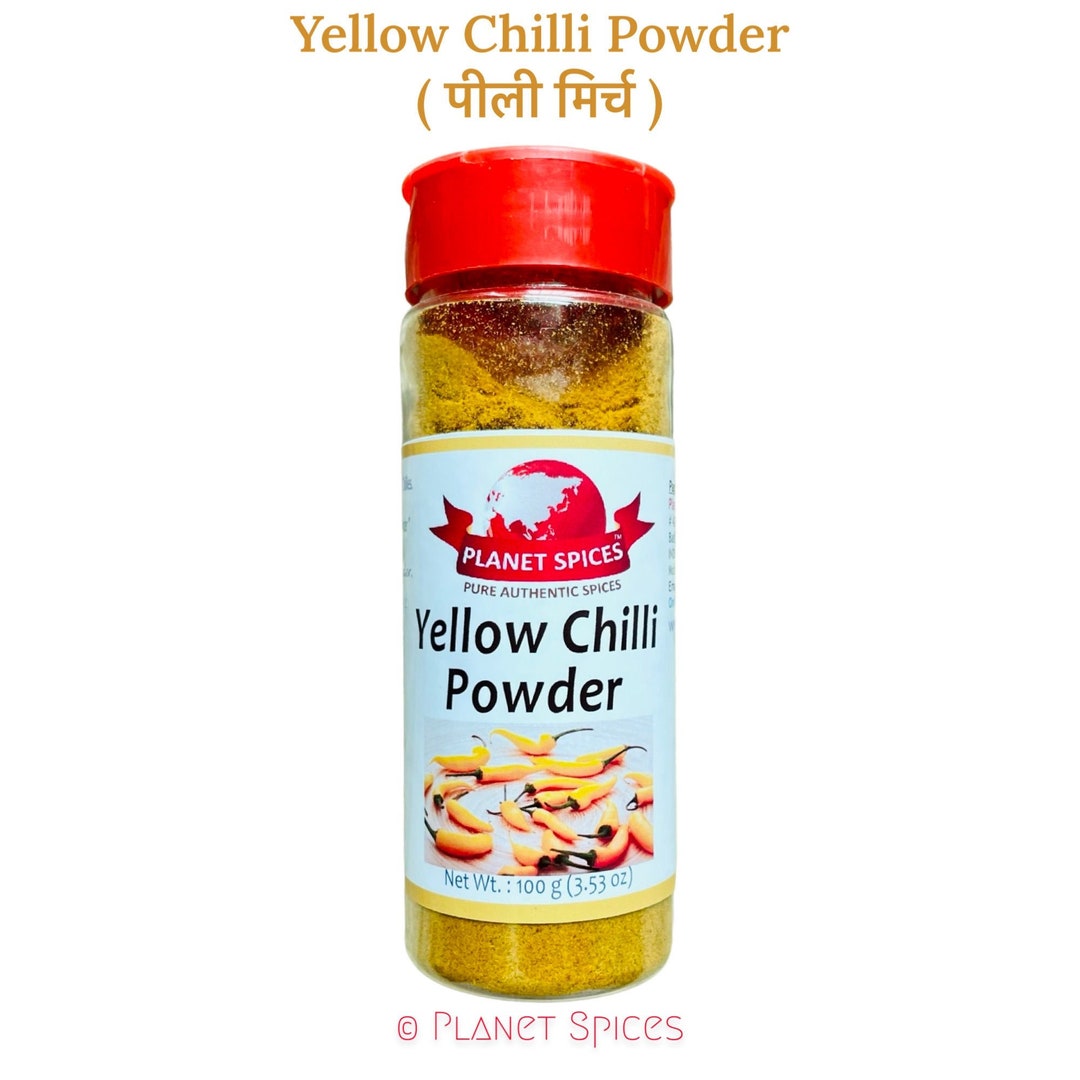 Pure YELLOW CHILLI Powder Ground Yellow Chilli Pilli Mirch Etsy Canada