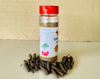 Herbadiet Organic Long Pepper Powder – Premium Pippali Piper Longum, Digestive Support, 2000mg