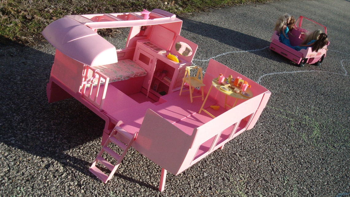 Barbie Goes Camping Barbie Camper Vintage 1980s | Etsy
