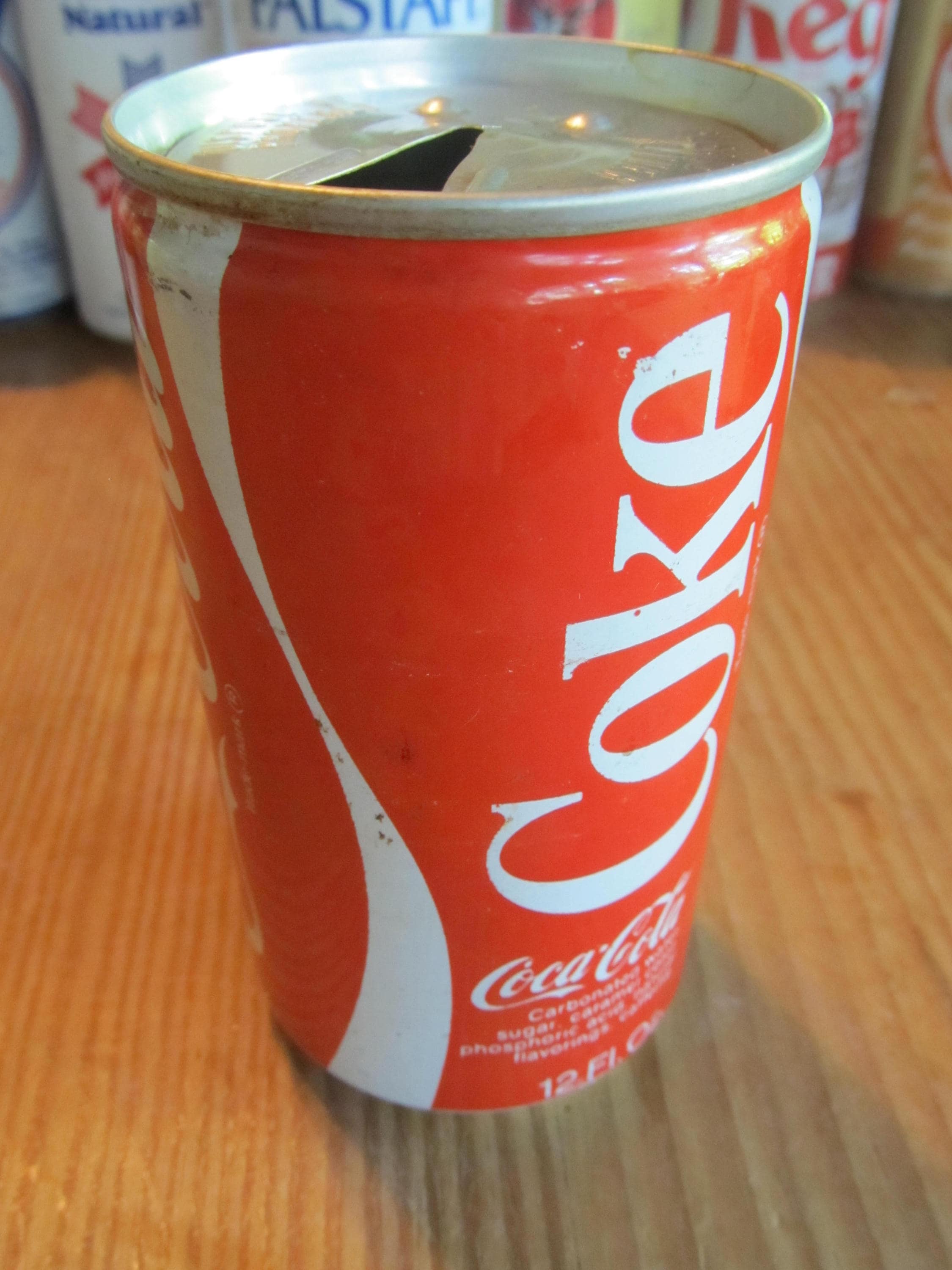 Coke Coca Cola vintage soda aluminum can pull tab red and Etsy