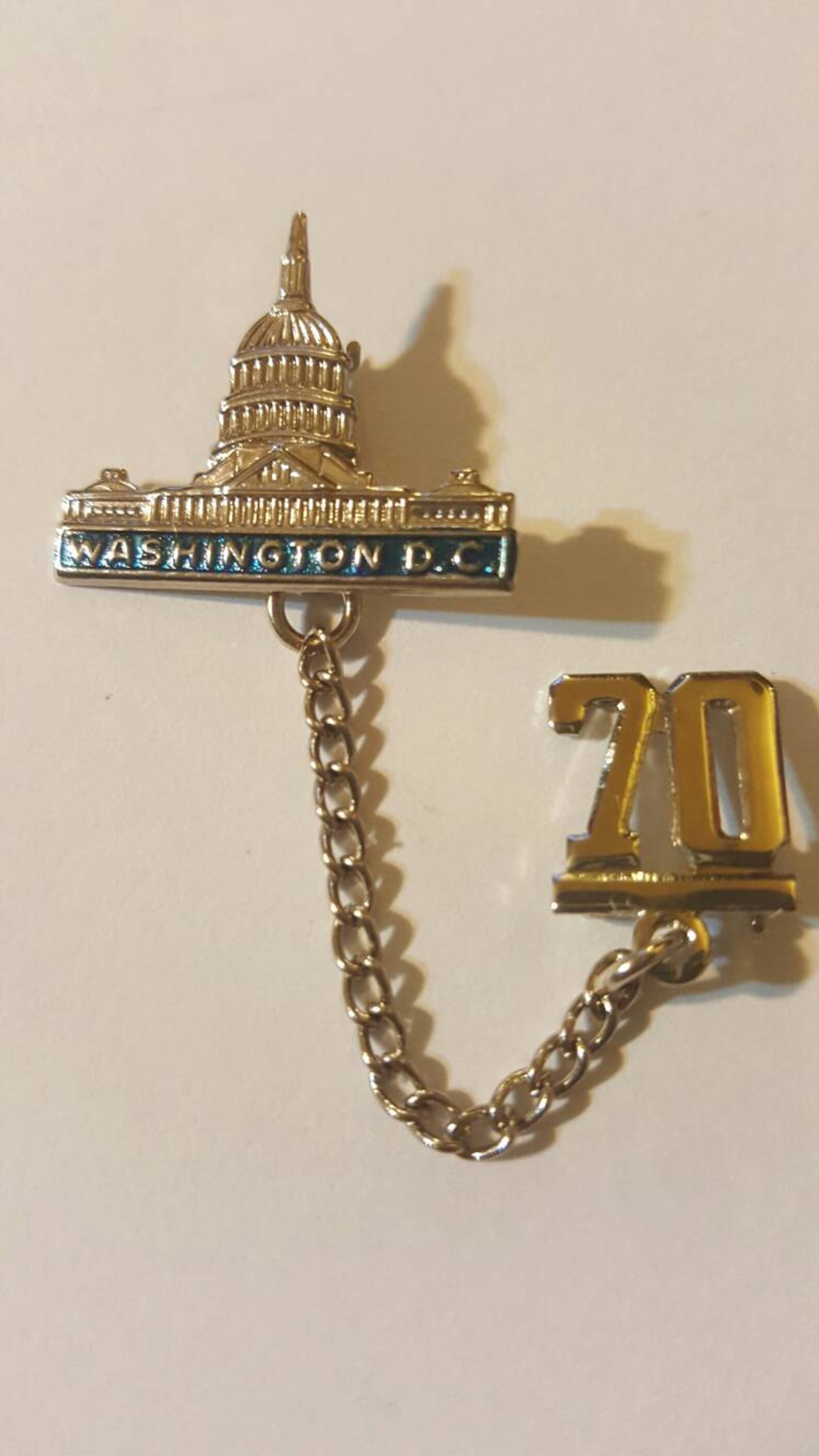 Washington DC Vintage Jewelry silver 1970 FREE Shipping Etsy