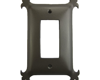 Classic Spanish Revival Iron Switch Plate Single GFI SEPH33
