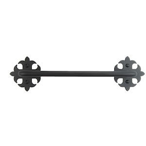 Classic Fleur De Lis Smooth Iron Towel Bar SBHTB1