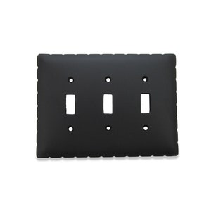 Classic Rancho Triple Toggle Switch Plate SEPH431