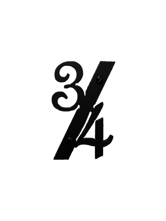 Classic Smooth Spanish Style Address Numbers 4 Inch - Etsy