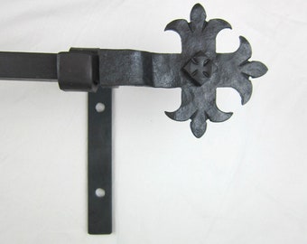 CRP8 Spanish Revival Iron Cross Drapery Hardware Package