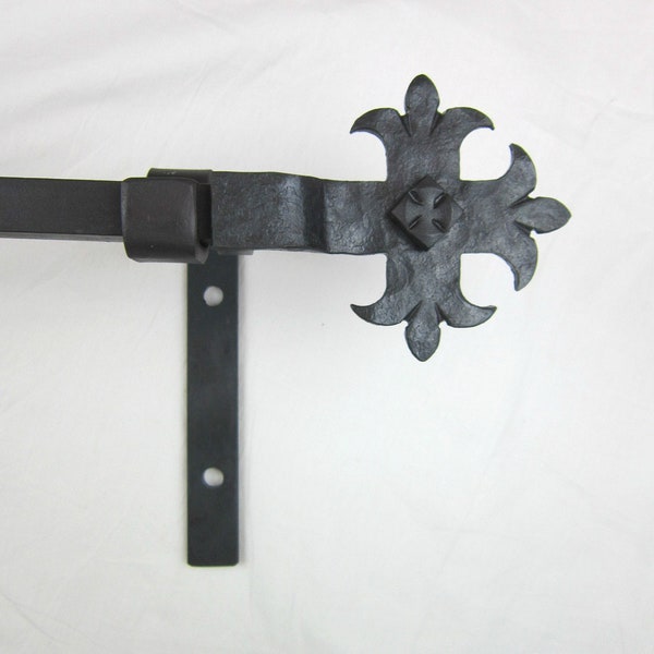 CRP8 Spanish Revival Iron Cross Drapery Hardware Package