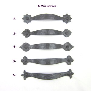 HPsh series rustic spanish style wrought iron cabinet drawer pull
