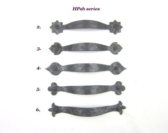 Wrought Iron Cabinet Pull Handle – 96mm/5-inch Farmhouse Style, Black Bail Pull For Cupboard