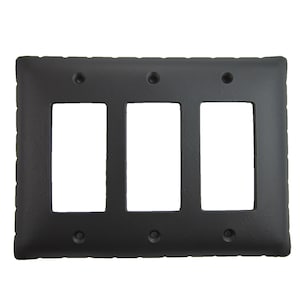 Classic Rancho Switch Plate Triple GFI SEPH432