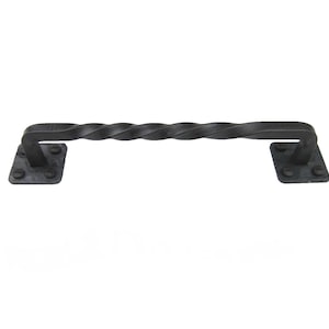 Farmhouse Twisted Wrought Iron Cabinet Pull 8 inch HPF8