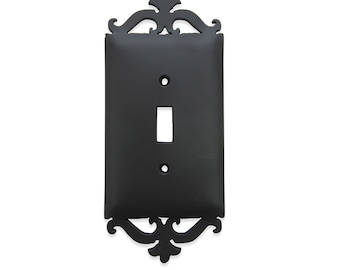 Classic Spanish Scroll Iron Switch Plate Single Toggle SEPH2