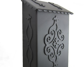 Spanish Revival Wrought Iron Mailbox