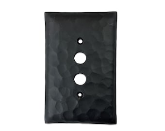 Rustic Farmhouse Iron Switch Plate Cover Single Push Button EPH52