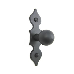 SHK15 Spanish spade iron cabinet knob slim smooth image 1