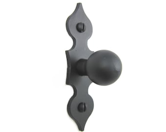 SHK15 Spanish spade iron cabinet knob slim smooth