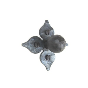 HK21 Spanish spade cross wrought iron cabinet knob hardware