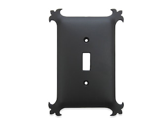 Classic Spanish Revival Iron Switch Plate Single Toggle SEPH3