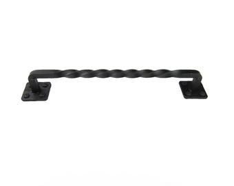 Farmhouse Twisted Wrought Iron Cabinet Pull 10 inch HPF10