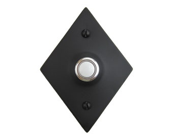 Classic Diamondback Iron Doorbell Cover SD4