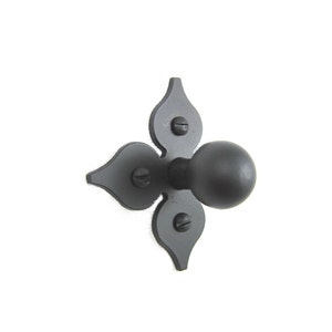SHK21 Spanish style spade cross iron cabinet knob smooth