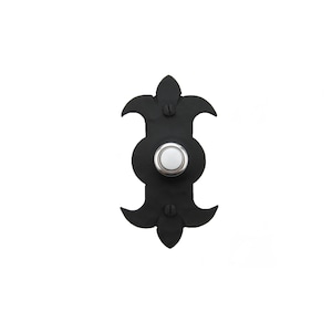 Spanish Fleur De Lis Iron Doorbell Cover D2